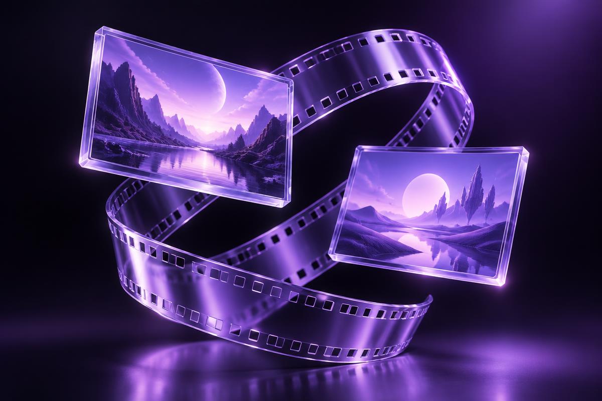 شريط فيلم زجاجي بنفسجي — فن المونتاج